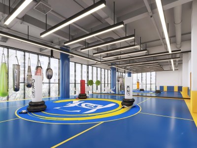 现代少儿体能运动馆3D模型下载